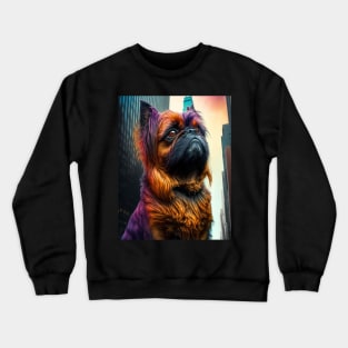 Brussels Griffon in the Big City Crewneck Sweatshirt